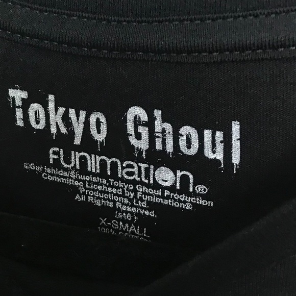 Tokyo Ghoul Funimation Black Short Sleeve T Shirt Graphic Tee XS - Picture 8 of 9